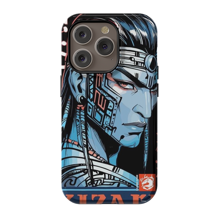 iPhone 14 Pro StrongFit Cyberpunk Blue indian by LM2Kone