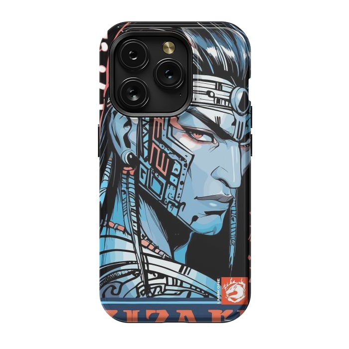 iPhone 15 Pro StrongFit Cyberpunk Blue indian by LM2Kone