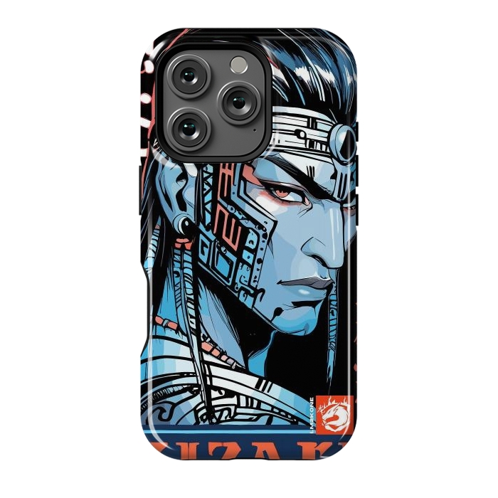 iPhone 16 Pro StrongFit Cyberpunk Blue indian by LM2Kone