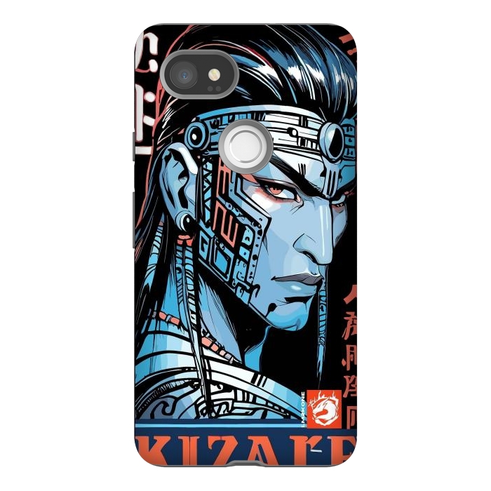 Pixel 2XL StrongFit Cyberpunk Blue indian by LM2Kone