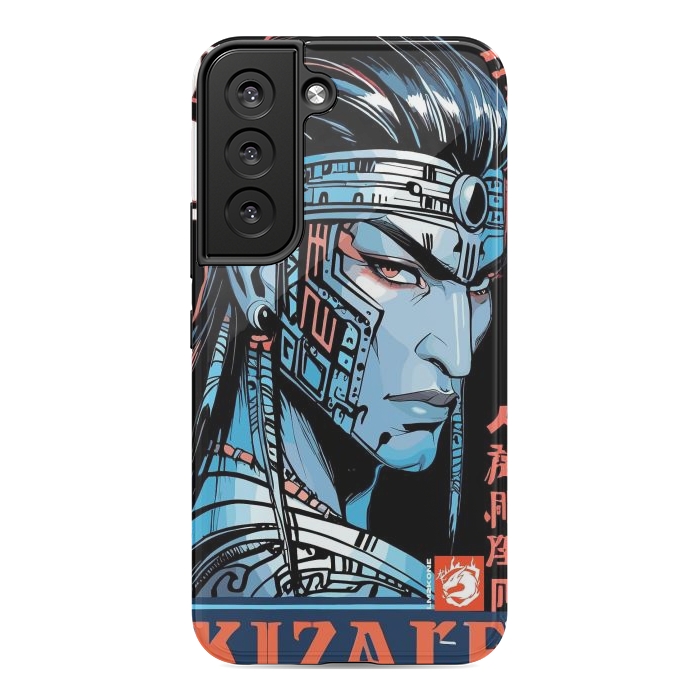 Galaxy S22 StrongFit Cyberpunk Blue indian by LM2Kone