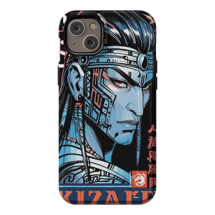 iPhone 14 Plus StrongFit Cyberpunk Blue indian by LM2Kone