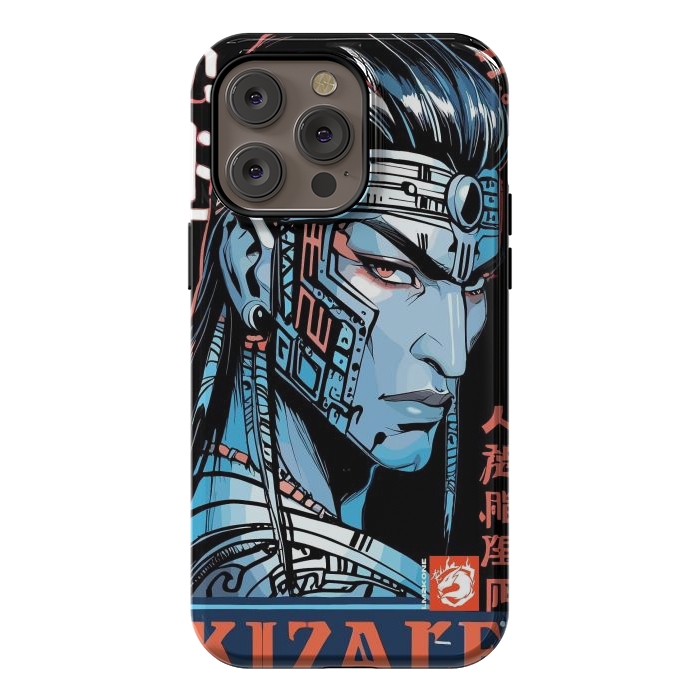 iPhone 14 Pro max StrongFit Cyberpunk Blue indian by LM2Kone