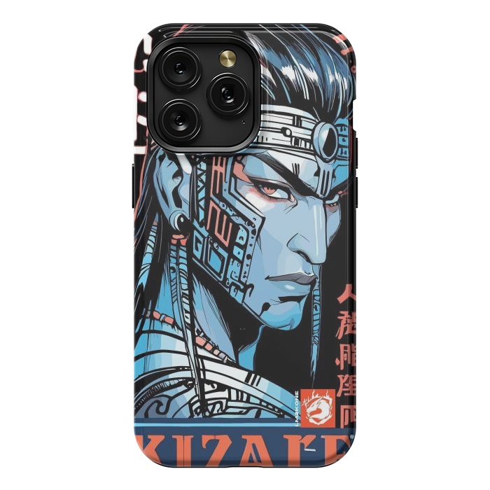 iPhone 15 Pro Max StrongFit Cyberpunk Blue indian by LM2Kone