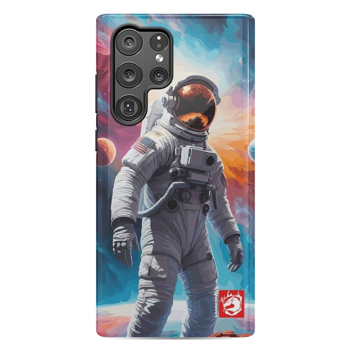 Galaxy S22 Ultra StrongFit Nebula Astronaut Pattern by LM2Kone