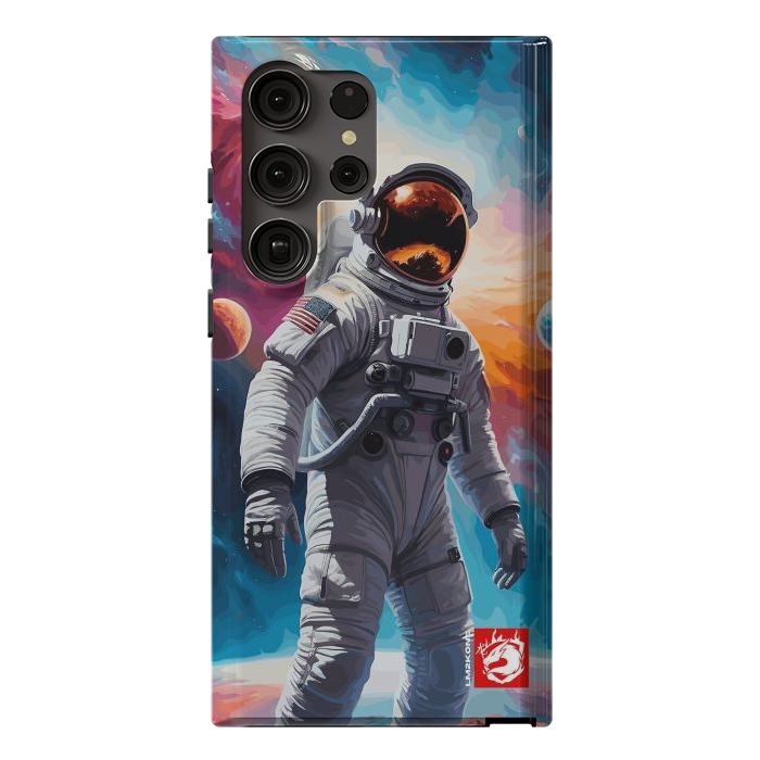 Galaxy S23 Ultra StrongFit Nebula Astronaut Pattern by LM2Kone