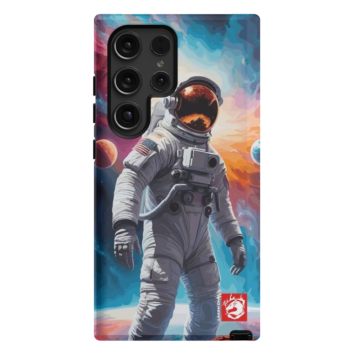 Galaxy S24 Ultra StrongFit Nebula Astronaut Pattern by LM2Kone