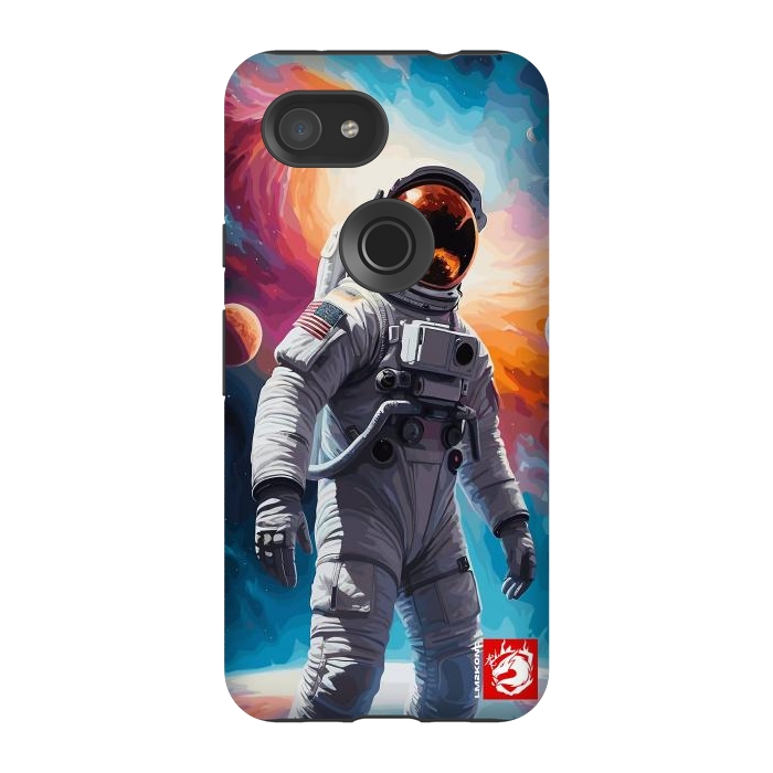 Pixel 3A StrongFit Nebula Astronaut Pattern by LM2Kone