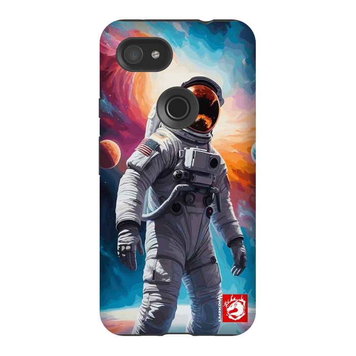 Pixel 3AXL StrongFit Nebula Astronaut Pattern by LM2Kone