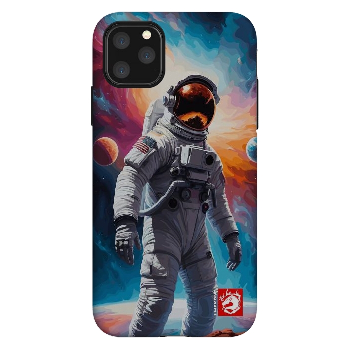 iPhone 11 Pro Max StrongFit Nebula Astronaut Pattern by LM2Kone