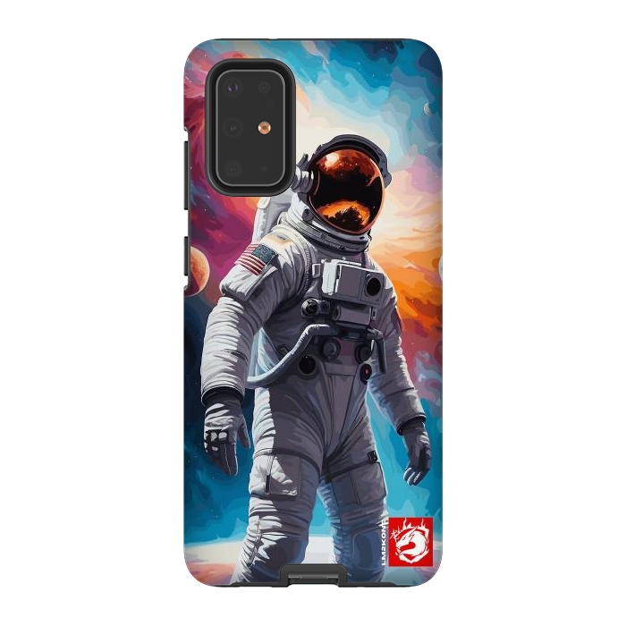 Galaxy S20 Plus StrongFit Nebula Astronaut Pattern by LM2Kone