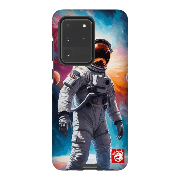 Galaxy S20 Ultra StrongFit Nebula Astronaut Pattern by LM2Kone