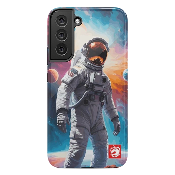 Galaxy S22 plus StrongFit Nebula Astronaut Pattern by LM2Kone