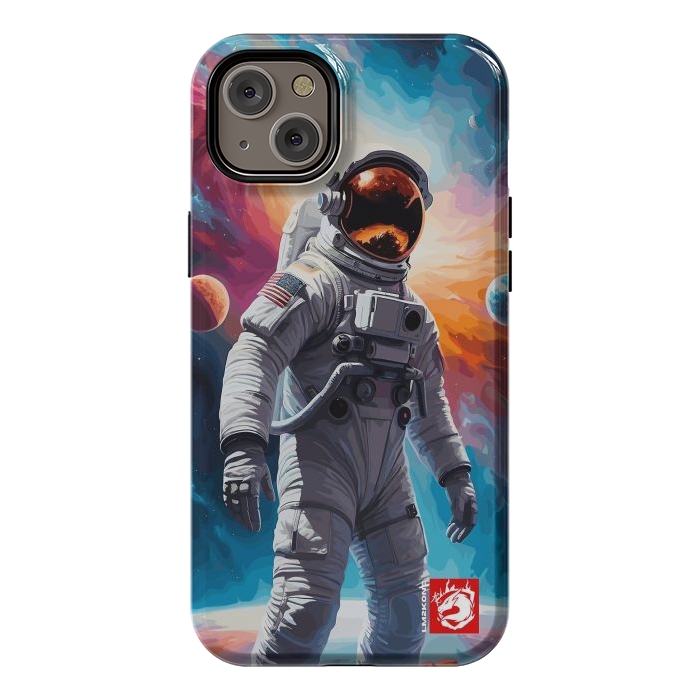 iPhone 14 Plus StrongFit Nebula Astronaut Pattern by LM2Kone