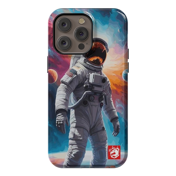 iPhone 14 Pro max StrongFit Nebula Astronaut Pattern by LM2Kone