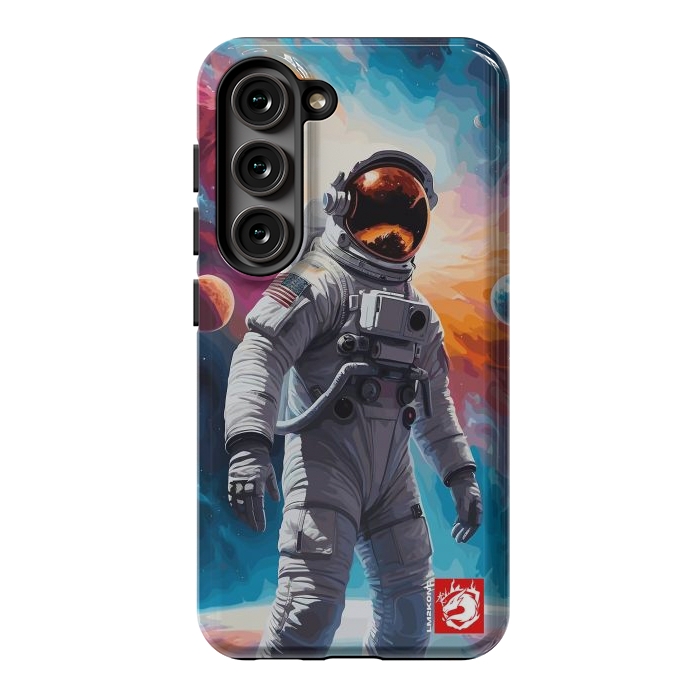 Galaxy S23 StrongFit Nebula Astronaut Pattern by LM2Kone