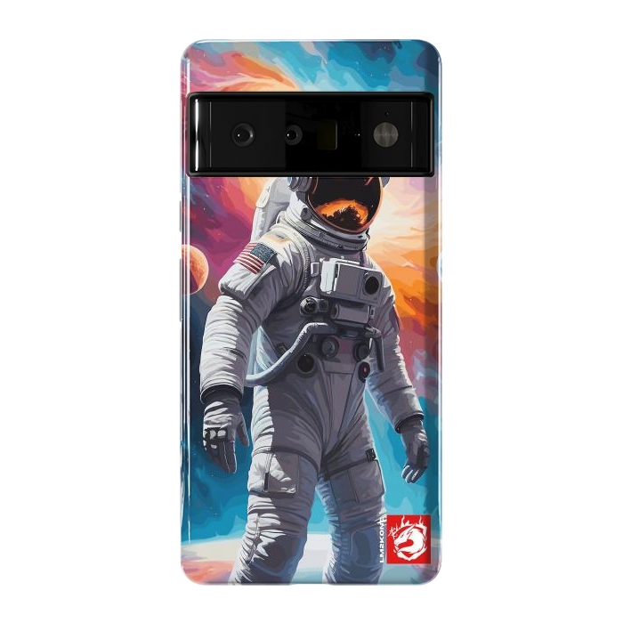 Pixel 6 Pro StrongFit Nebula Astronaut Pattern by LM2Kone