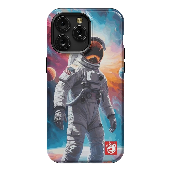 iPhone 15 Pro Max StrongFit Nebula Astronaut Pattern by LM2Kone