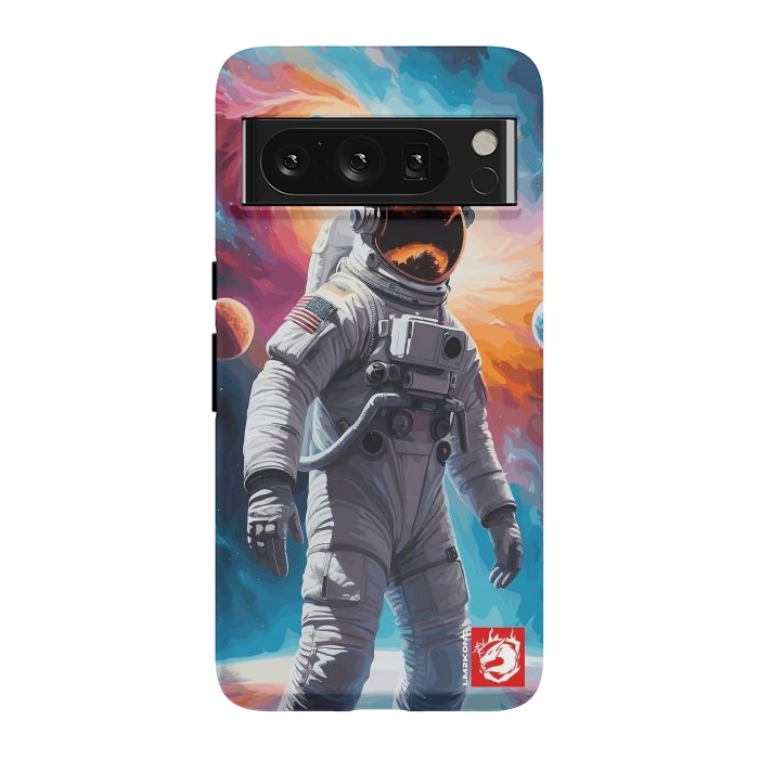 Pixel 8 Pro StrongFit Nebula Astronaut Pattern by LM2Kone