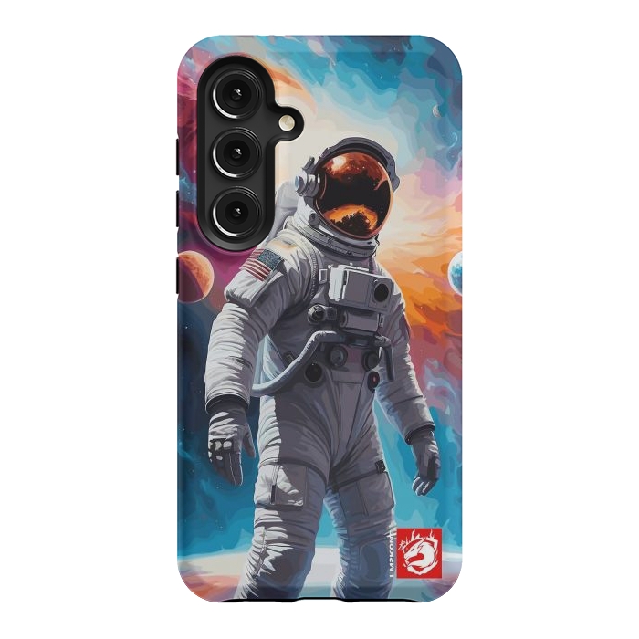 Galaxy S24 StrongFit Nebula Astronaut Pattern by LM2Kone