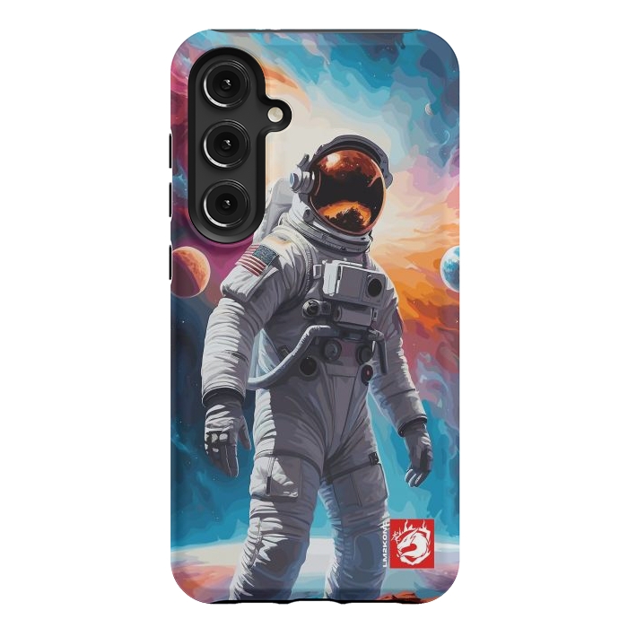 Galaxy S24 Plus StrongFit Nebula Astronaut Pattern by LM2Kone