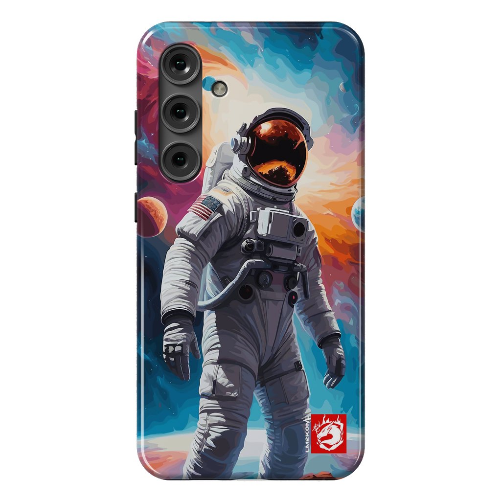 Galaxy S24 Plus StrongFit Nebula Astronaut Pattern by LM2Kone