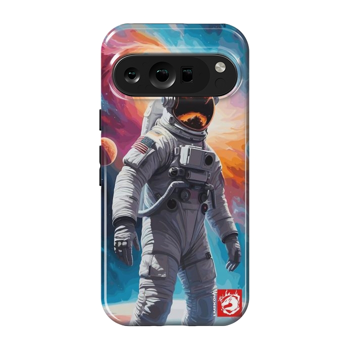 Pixel 9 pro StrongFit Nebula Astronaut Pattern by LM2Kone