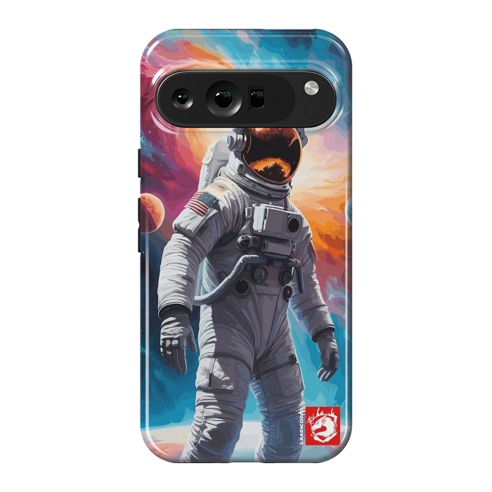 Pixel 9 Pro XL StrongFit Nebula Astronaut Pattern by LM2Kone