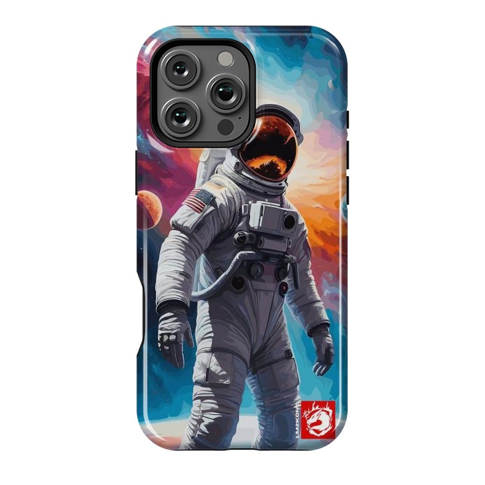 iPhone 16 Pro Max StrongFit Nebula Astronaut Pattern by LM2Kone