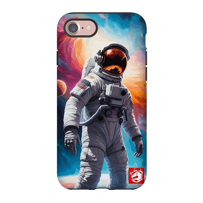 iPhone 7 StrongFit Nebula Astronaut Pattern by LM2Kone