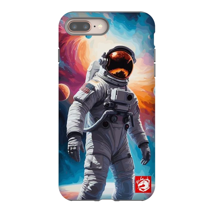 iPhone 7 plus StrongFit Nebula Astronaut Pattern by LM2Kone