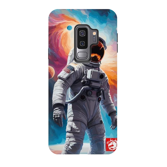 Galaxy S9 plus StrongFit Nebula Astronaut Pattern by LM2Kone