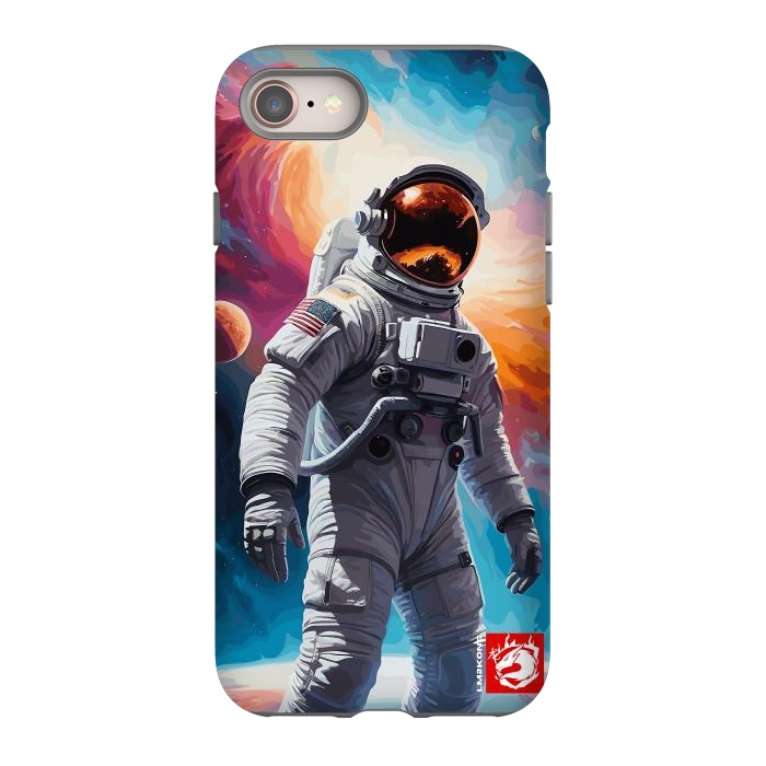 iPhone 8 StrongFit Nebula Astronaut Pattern by LM2Kone