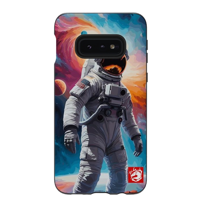 Galaxy S10e StrongFit Nebula Astronaut Pattern by LM2Kone