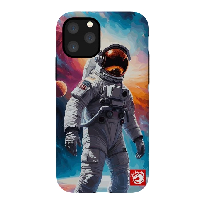 iPhone 11 Pro StrongFit Nebula Astronaut Pattern by LM2Kone