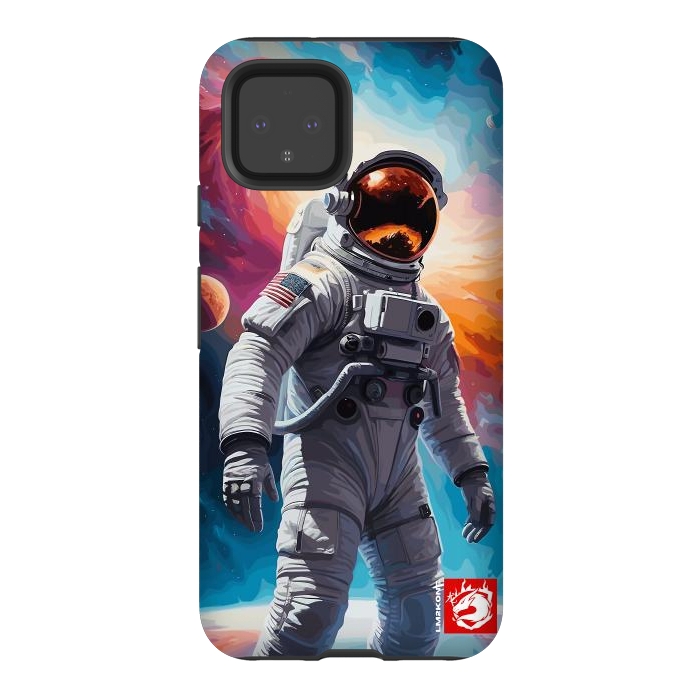 Pixel 4 StrongFit Nebula Astronaut Pattern by LM2Kone