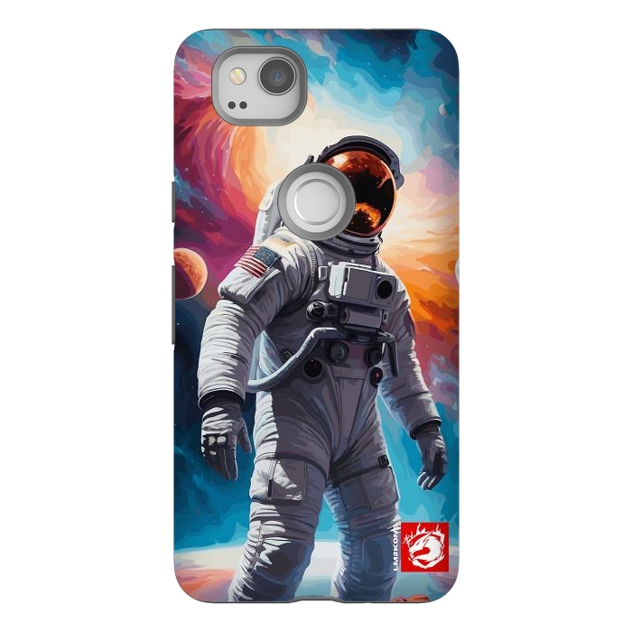 Pixel 2 StrongFit Nebula Astronaut Pattern by LM2Kone