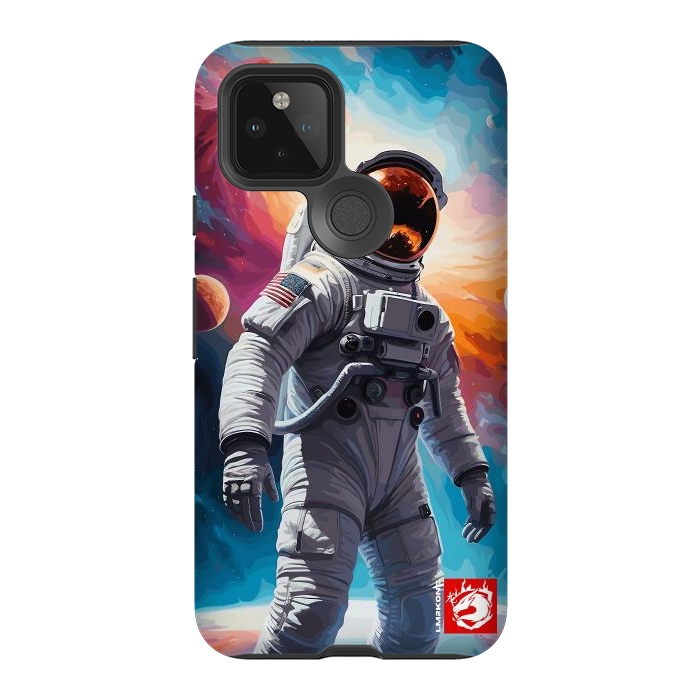 Pixel 5 StrongFit Nebula Astronaut Pattern by LM2Kone