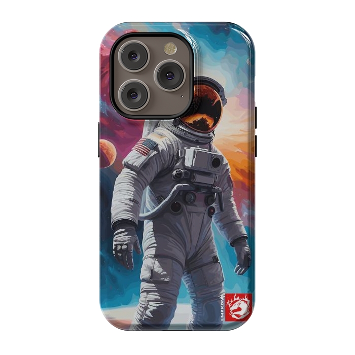 iPhone 14 Pro StrongFit Nebula Astronaut Pattern by LM2Kone