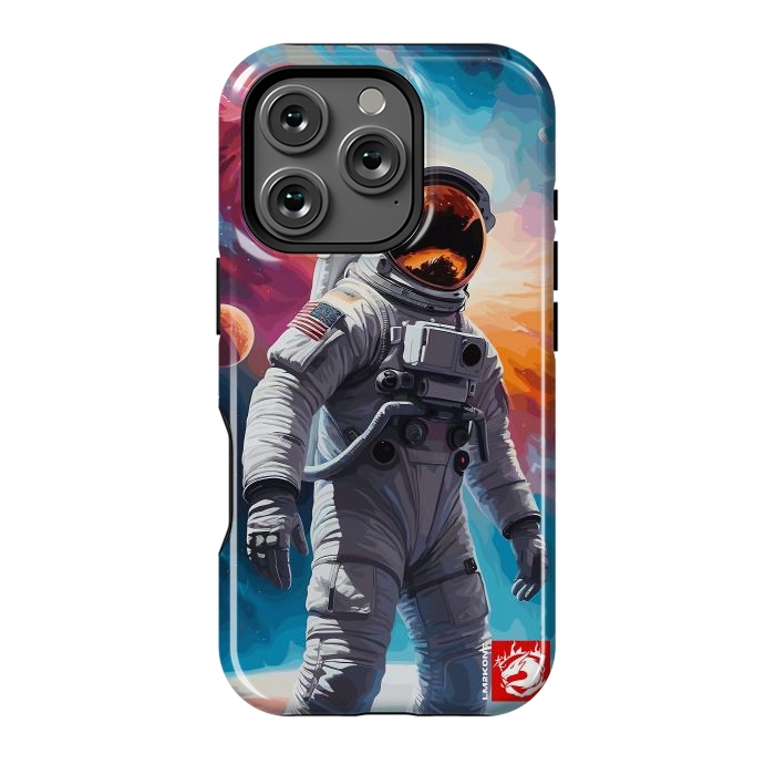 iPhone 16 Pro StrongFit Nebula Astronaut Pattern by LM2Kone