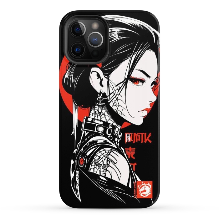 iPhone 12 Pro Max StrongFit Dark Geisha Japan by LM2Kone