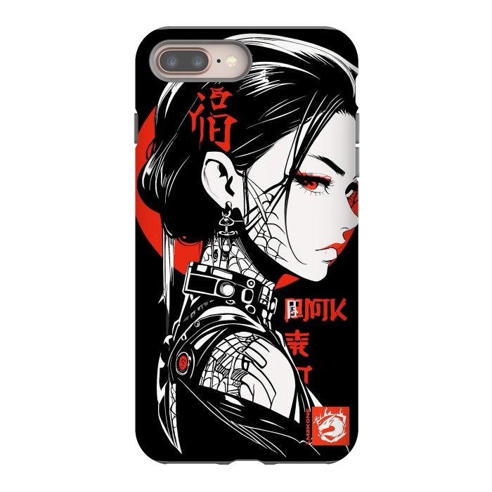 iPhone 7 plus StrongFit Dark Geisha Japan by LM2Kone