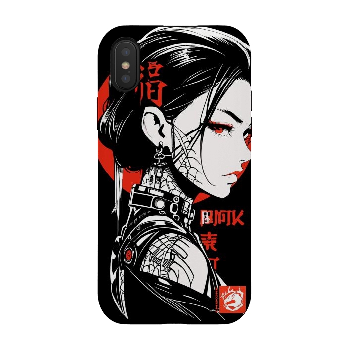 iPhone Xs / X StrongFit Dark Geisha Japan by LM2Kone