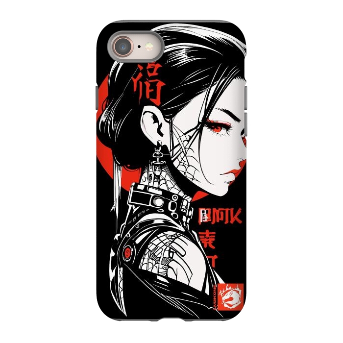 iPhone 8 StrongFit Dark Geisha Japan by LM2Kone