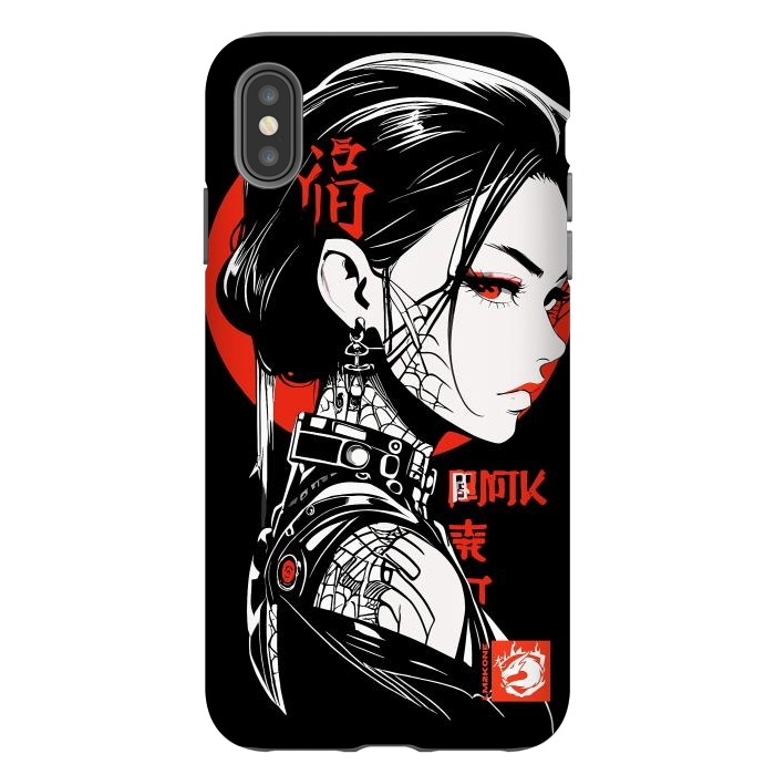 iPhone Xs Max StrongFit Dark Geisha Japan by LM2Kone