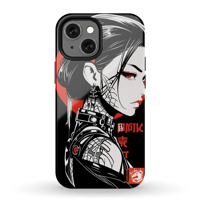 iPhone 12 mini StrongFit Dark Geisha Japan by LM2Kone