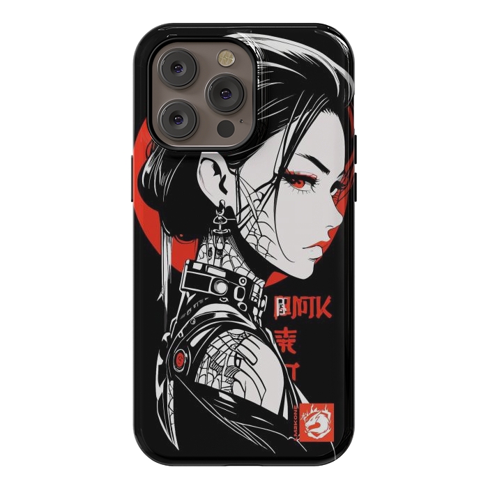 iPhone 14 Pro max StrongFit Dark Geisha Japan by LM2Kone