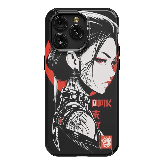 iPhone 15 Pro Max StrongFit Dark Geisha Japan by LM2Kone