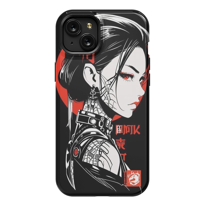 iPhone 15 Plus StrongFit Dark Geisha Japan by LM2Kone