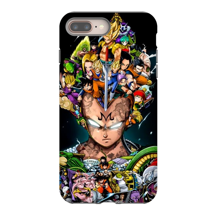 iPhone 8 plus StrongFit DOODLE DRAGON VEGETA by ErickConcepts